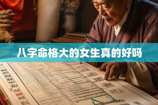 八字命格大的女生真的好吗