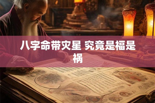 八字命带灾星 究竟是福是祸