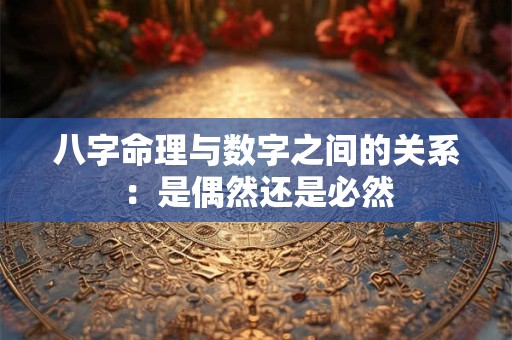 八字命理与数字之间的关系：是偶然还是必然