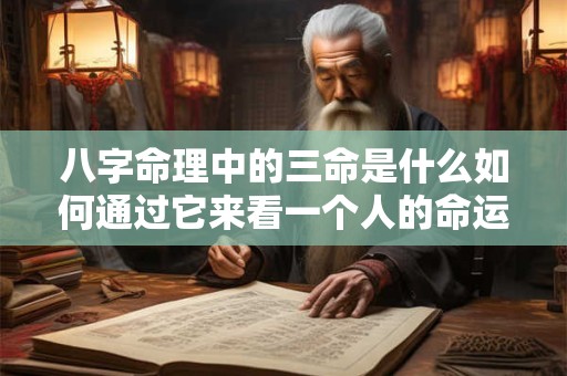 八字命理中的三命是什么如何通过它来看一个人的命运