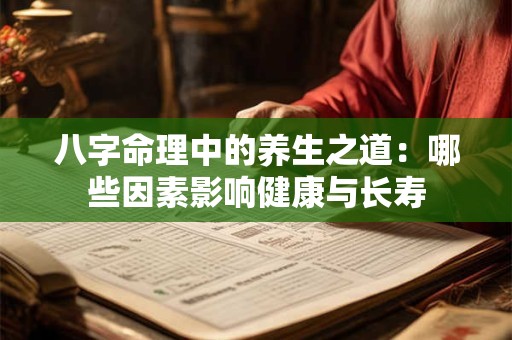 八字命理中的养生之道：哪些因素影响健康与长寿