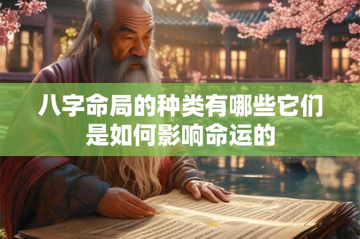 八字命局的种类有哪些它们是如何影响命运的 八字命局的种类有哪些它们是如何影响命运的