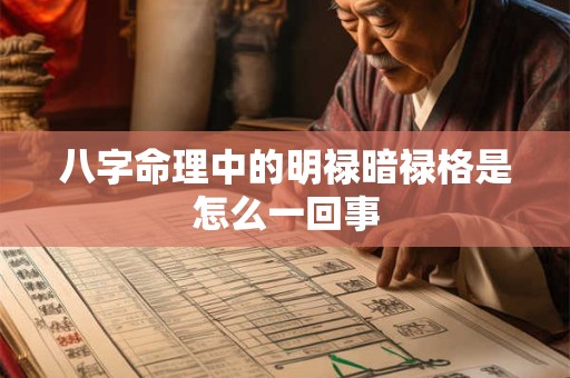 八字命理中的明禄暗禄格是怎么一回事