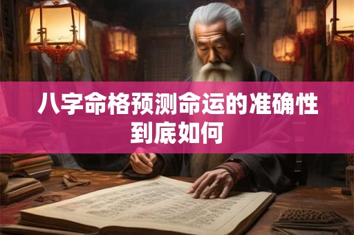 八字命格预测命运的准确性到底如何
