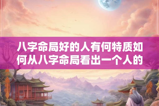 八字命局好的人有何特质如何从八字命局看出一个人的好坏 八字命局好的人有何特质如何从八字命局看出一个人的好坏