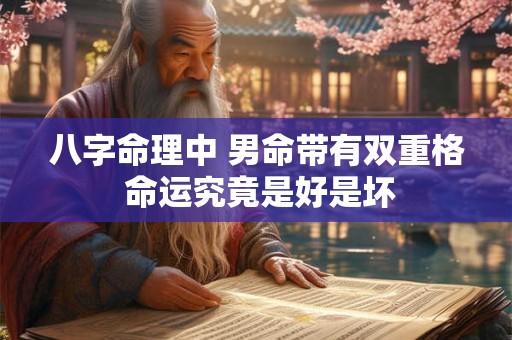 八字命理中 男命带有双重格 命运究竟是好是坏