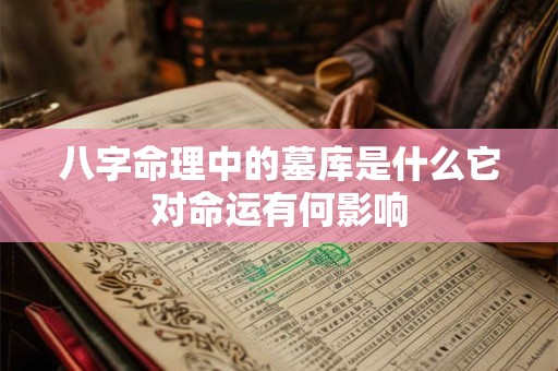 八字命理中的墓库是什么它对命运有何影响