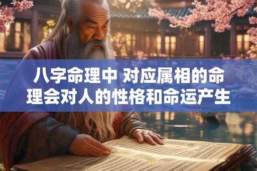 八字命理中 对应属相的命理会对人的性格和命运产生影响吗