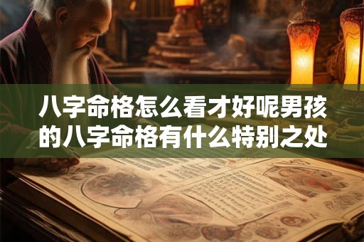 八字命格怎么看才好呢男孩的八字命格有什么特别之处吗