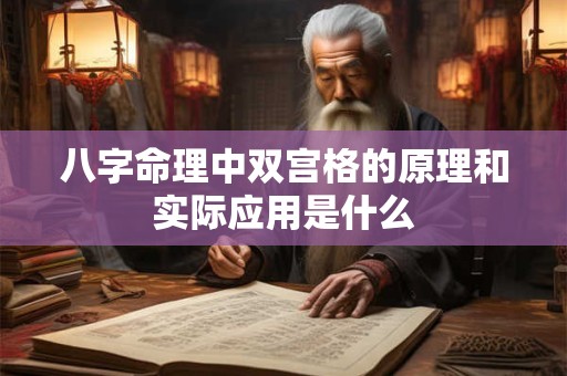 八字命理中双宫格的原理和实际应用是什么