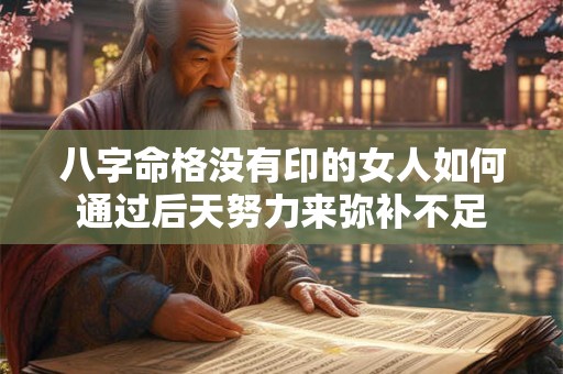 八字命格没有印的女人如何通过后天努力来弥补不足