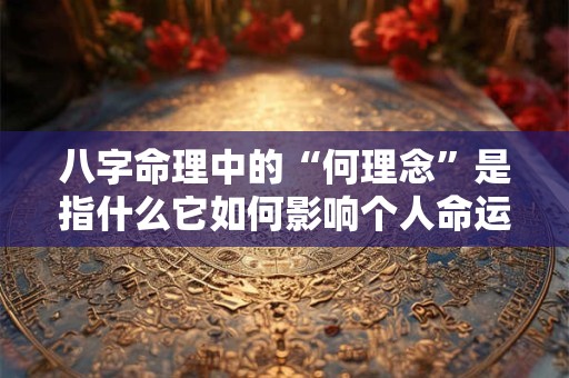 八字命理中的“何理念”是指什么它如何影响个人命运