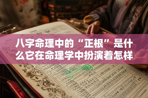 八字命理中的“正根”是什么它在命理学中扮演着怎样的角色
