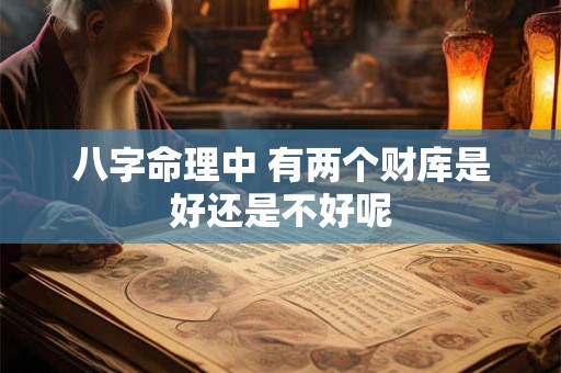 八字命理中 有两个财库是好还是不好呢