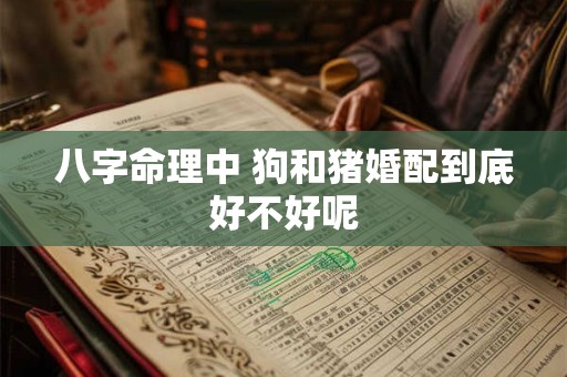 八字命理中 狗和猪婚配到底好不好呢
