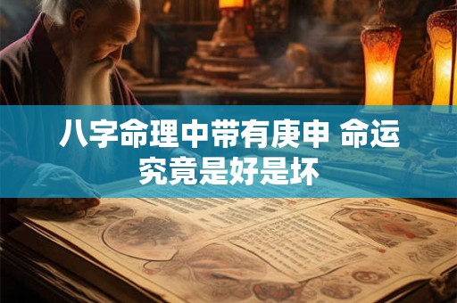 八字命理中带有庚申 命运究竟是好是坏