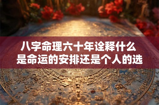 八字命理六十年诠释什么 是命运的安排还是个人的选择