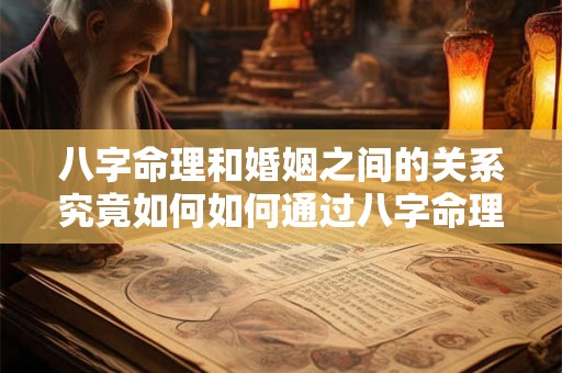 八字命理和婚姻之间的关系究竟如何如何通过八字命理来判断婚姻状况