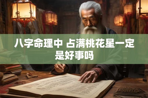 八字命理中 占满桃花星一定是好事吗