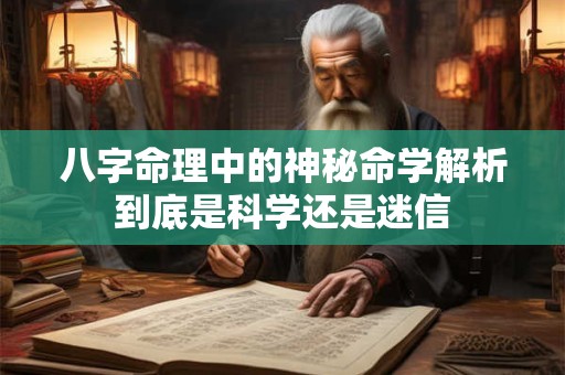 八字命理中的神秘命学解析到底是科学还是迷信