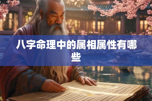 八字命理中的属相属性有哪些