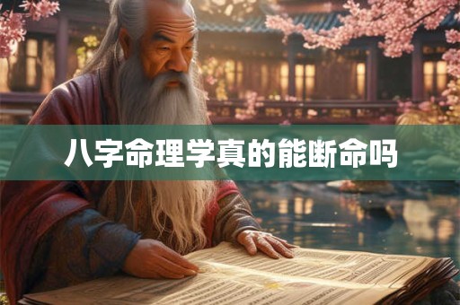 八字命理学真的能断命吗