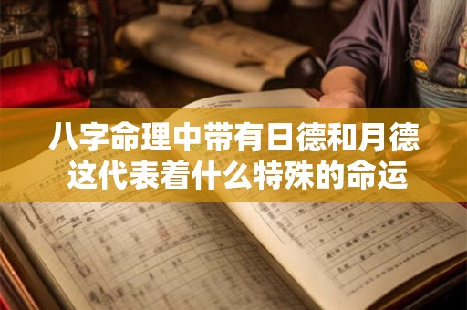 八字命理中带有日德和月德 这代表着什么特殊的命运吗