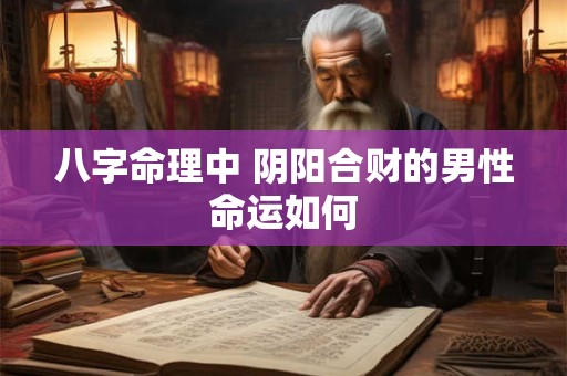 八字命理中 阴阳合财的男性命运如何
