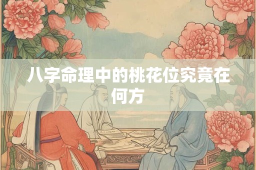 八字命理中的桃花位究竟在何方
