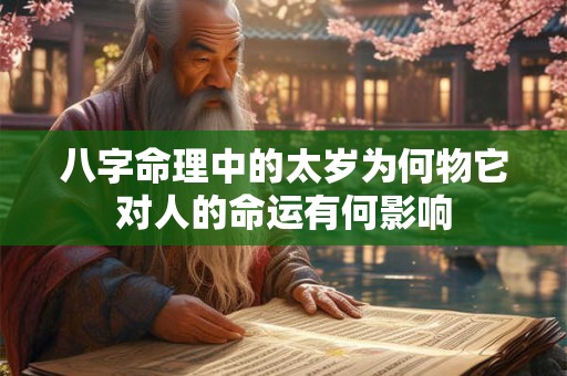 八字命理中的太岁为何物它对人的命运有何影响