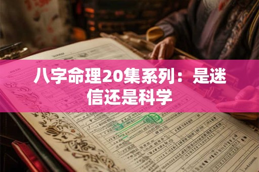 八字命理20集系列：是迷信还是科学