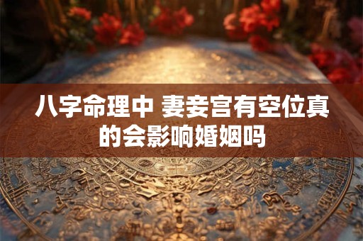 八字命理中 妻妾宫有空位真的会影响婚姻吗