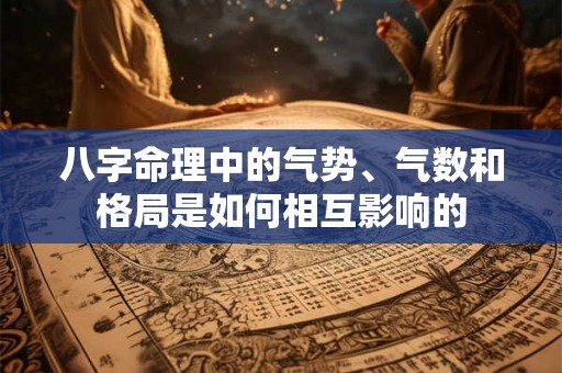 八字命理中的气势、气数和格局是如何相互影响的
