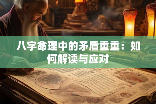 八字命理中的矛盾重重：如何解读与应对