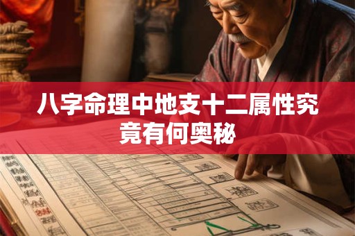 八字命理中地支十二属性究竟有何奥秘