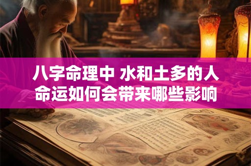八字命理中 水和土多的人命运如何会带来哪些影响 八字命理中 水和土多的人命运如何会带来哪些影响