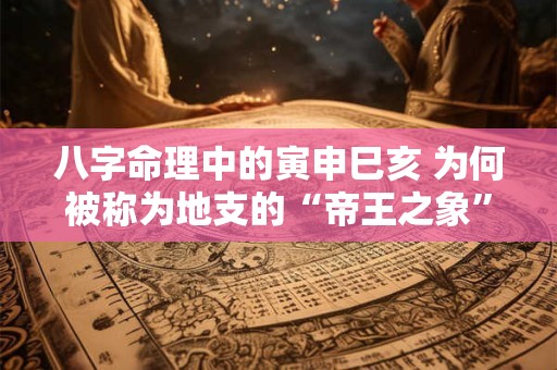 八字命理中的寅申巳亥 为何被称为地支的“帝王之象”