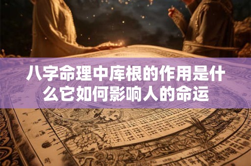 八字命理中库根的作用是什么它如何影响人的命运