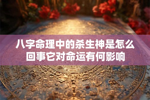 八字命理中的杀生神是怎么回事它对命运有何影响