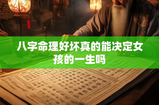 八字命理好坏真的能决定女孩的一生吗