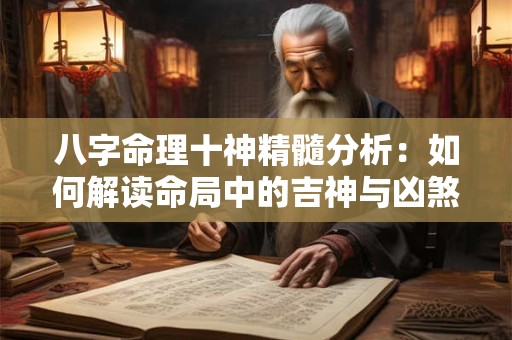 八字命理十神精髓分析：如何解读命局中的吉神与凶煞