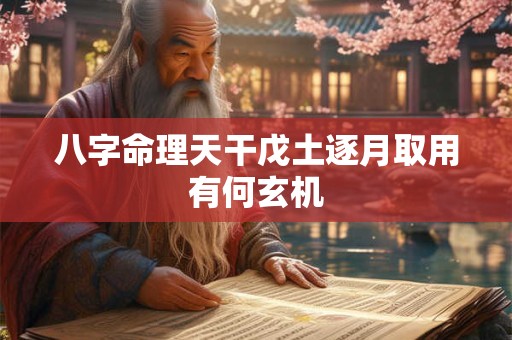八字命理天干戊土逐月取用有何玄机