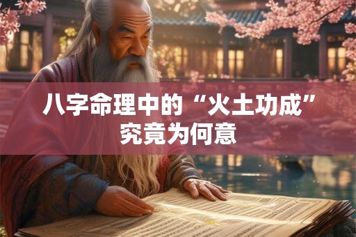 八字命理中的“火土功成”究竟为何意 八字命理中的“火土功成”究竟为何意