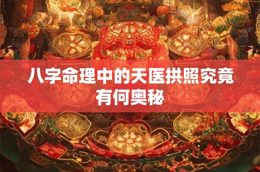 八字命理中的天医拱照究竟有何奥秘