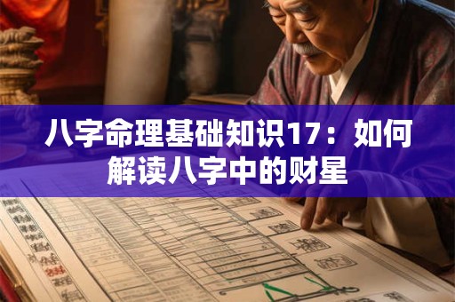 八字命理基础知识17:如何解读八字中的财星 八字命理基础知识17:如何解读八字中的财星