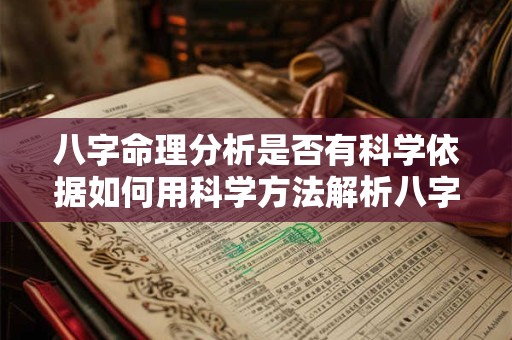 八字命理分析是否有科学依据如何用科学方法解析八字命理