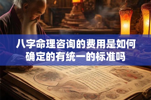 八字命理咨询的费用是如何确定的有统一的标准吗