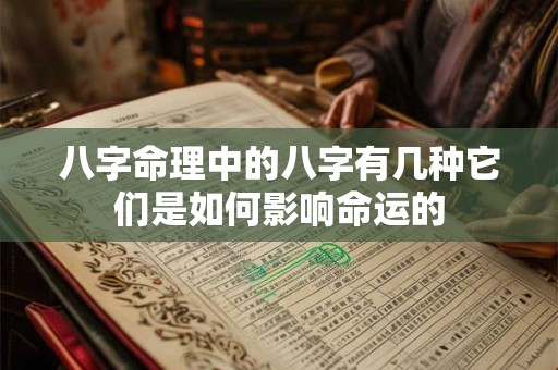 八字命理中的八字有几种它们是如何影响命运的 八字命理中的八字有几种它们是如何影响命运的