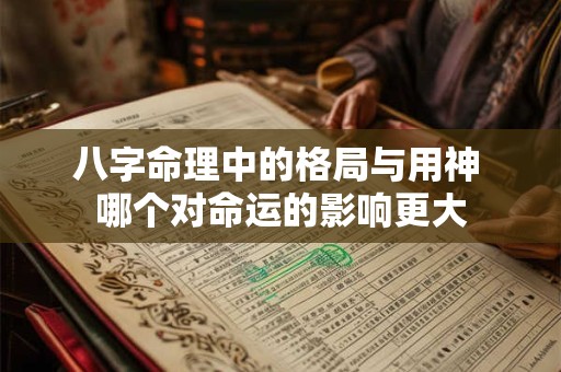 八字命理中的格局与用神 哪个对命运的影响更大