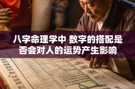 八字命理学中 数字的搭配是否会对人的运势产生影响